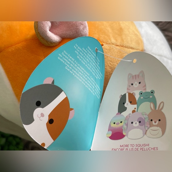 NWT Everett the Guinea Pig Squishmallows 8" - Picture 6 of 6